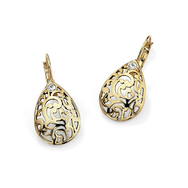 Gold Plated pear earrings